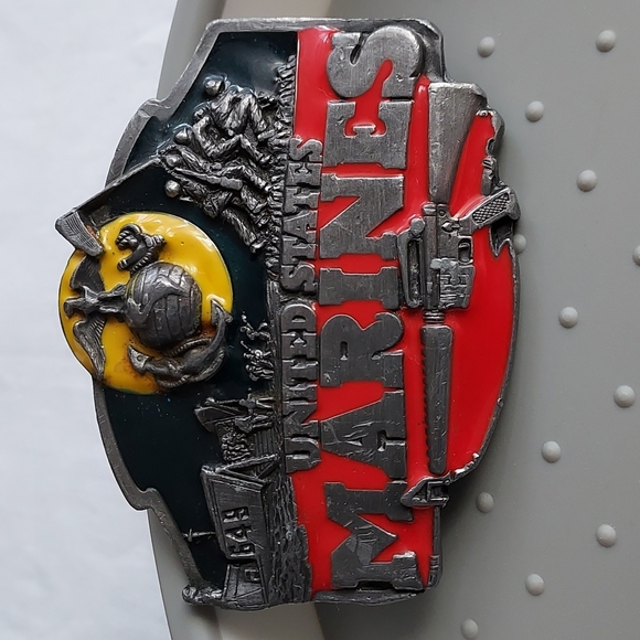 Siskiyou Buckle Co Other - Vtg. 1987 United States Marines Belt Buckle Siskiyou Buckle Co. Metal